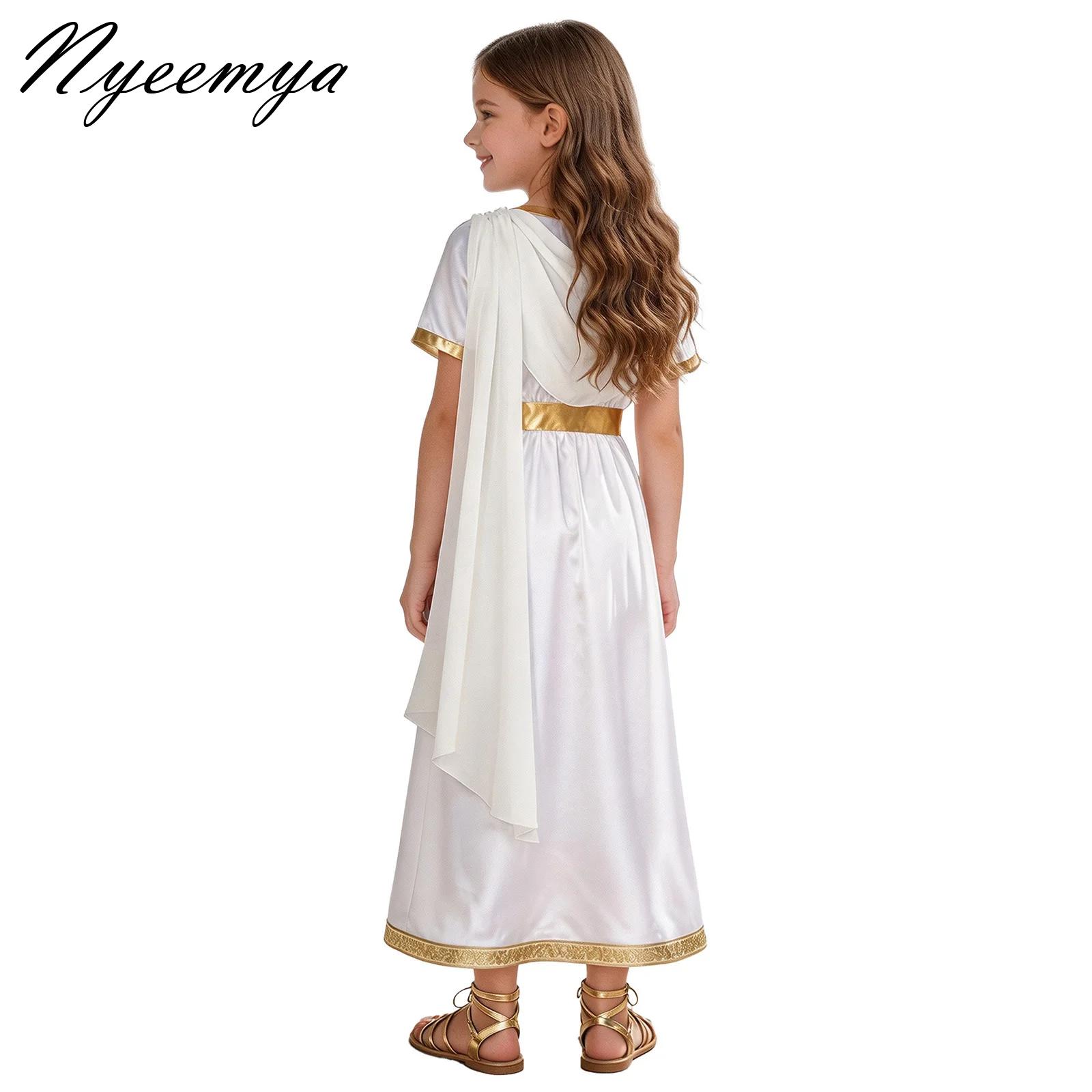 Costumes - Girls Ancient Greek Princess Dress Draped