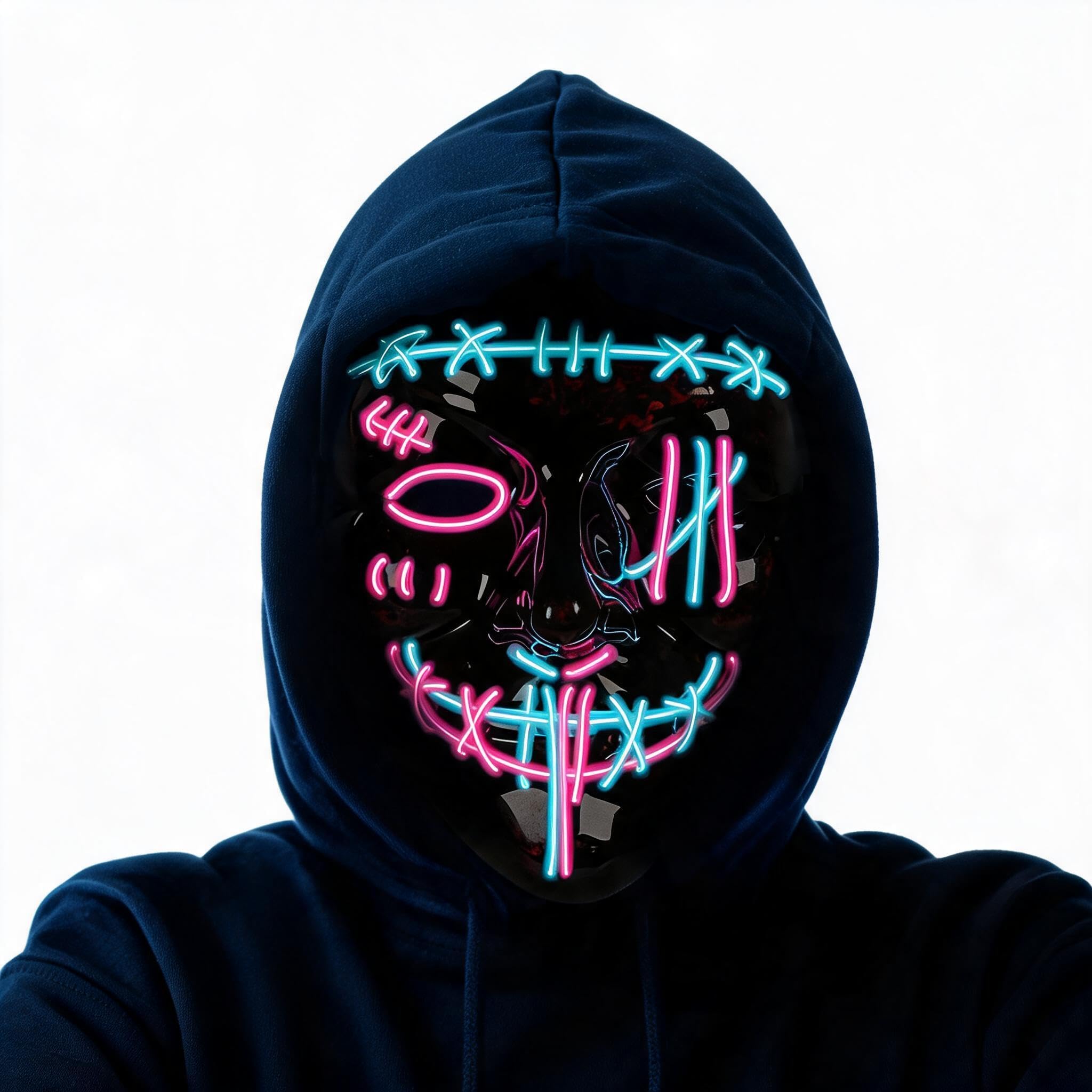 3 PACK Halloween Scary Mask LE - Led Purge Mask Halloween recension och pris