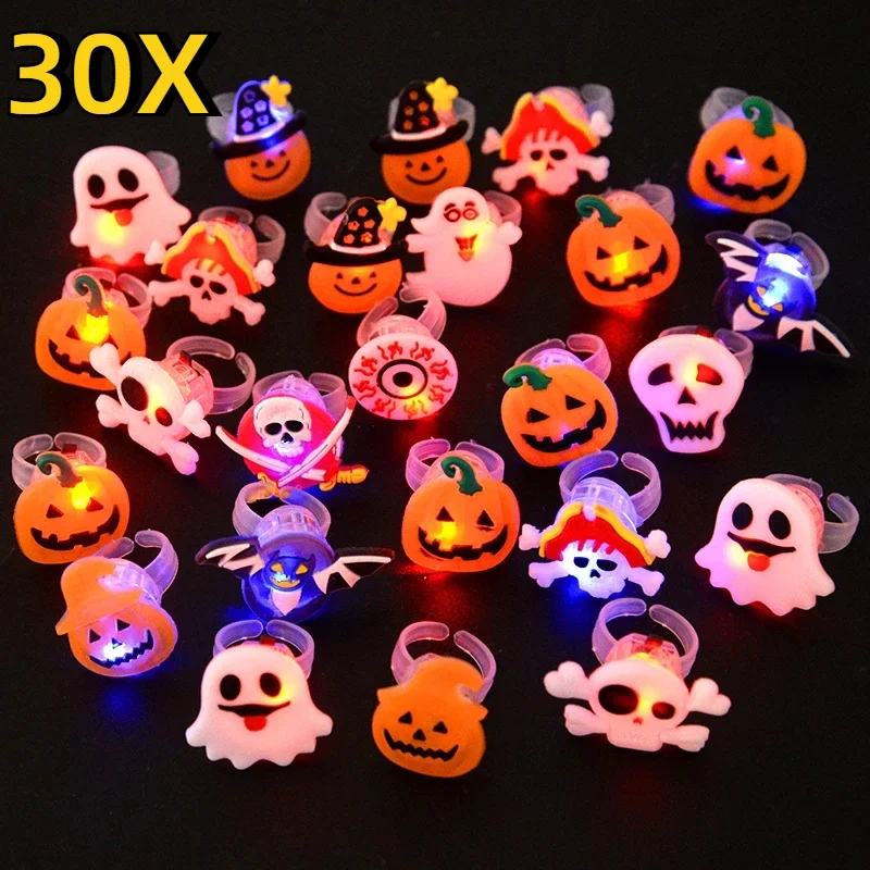 Halloween Luminous Rings Creat - Glow In The Dark Party Glasses recension och pris