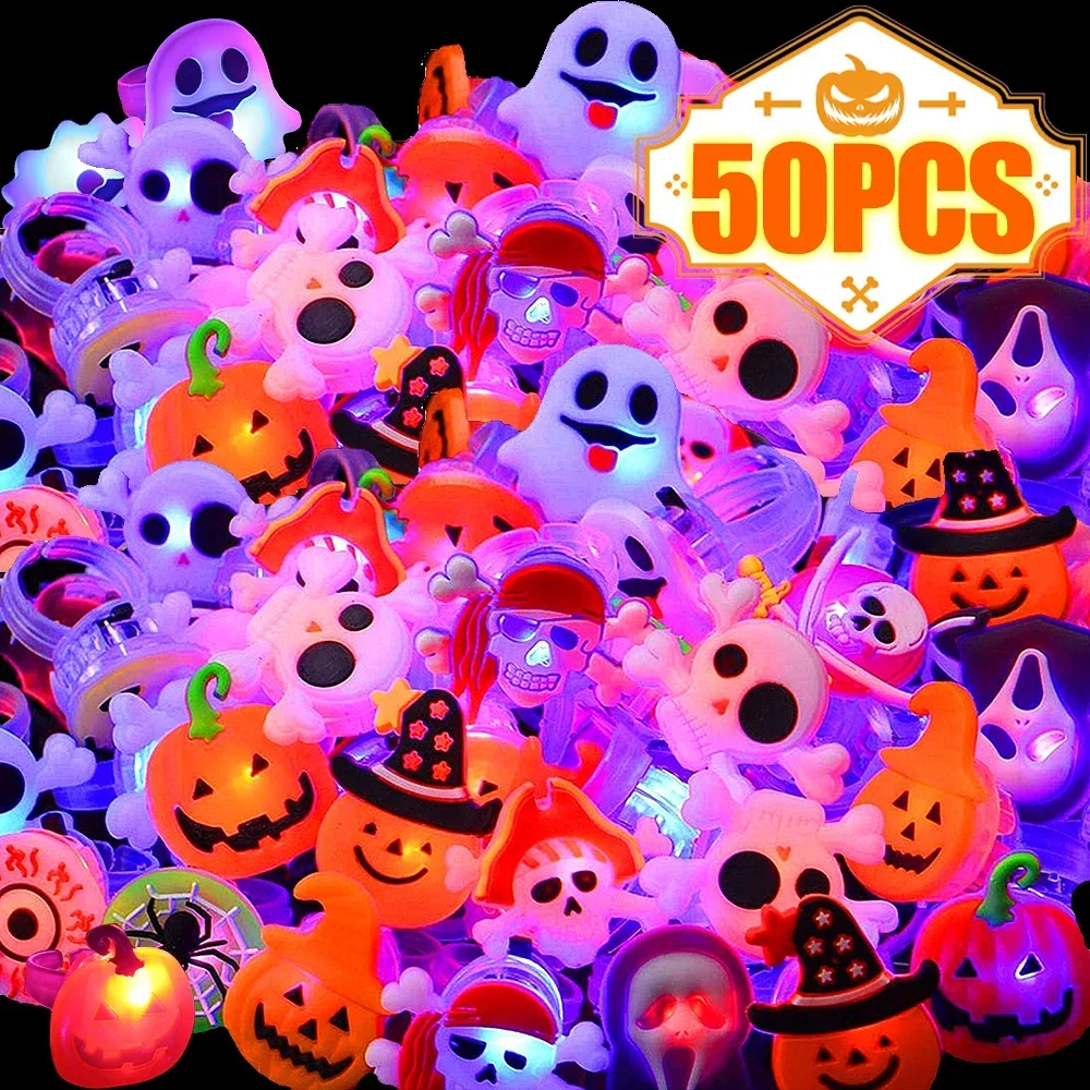 Halloween Luminous Rings Creat - Glow In The Dark Party Glasses recension och pris