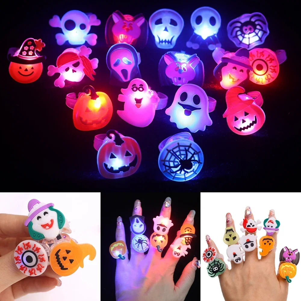 Halloween Luminous Rings Creat - Glow In The Dark Party Glasses recension och pris