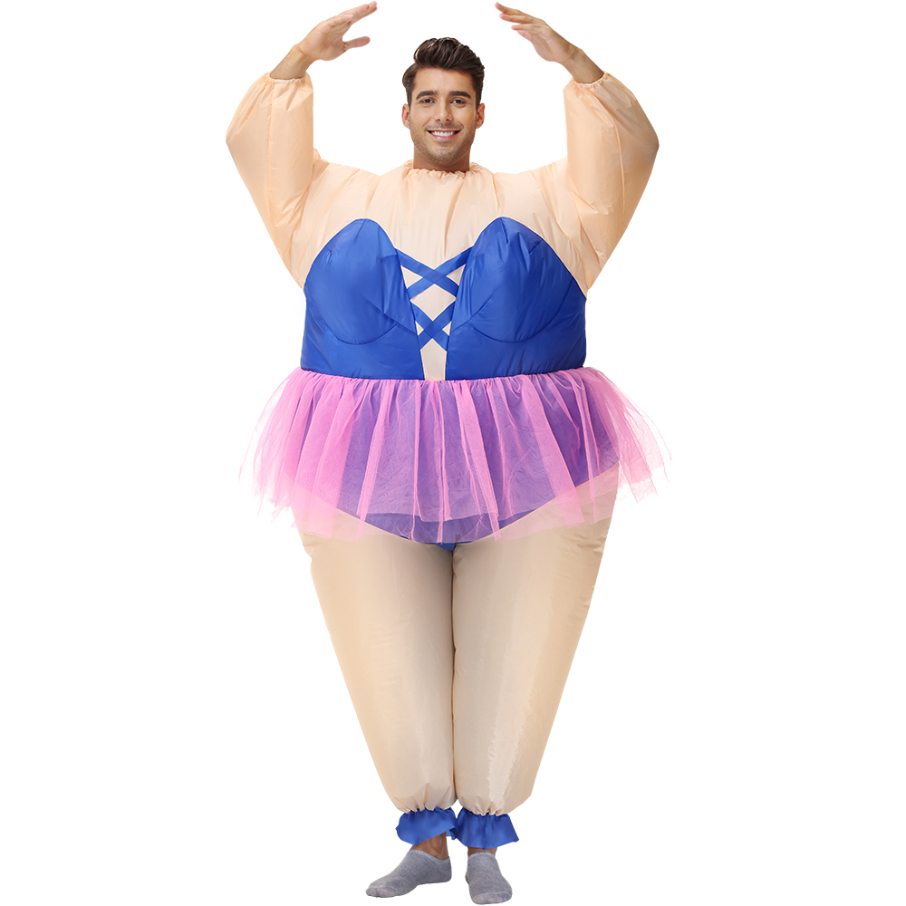 Hot Adult Blue Purple Ballet D - Inflatable Dinosaur Costume Adult recension och pris