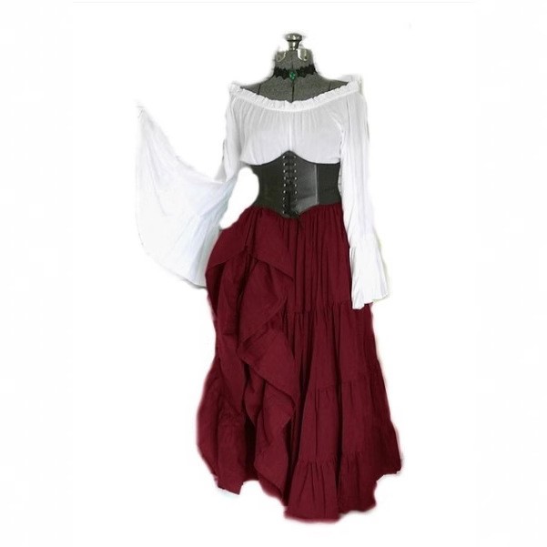 High Waist Long Sleeve Dress C - Costumes recension och pris