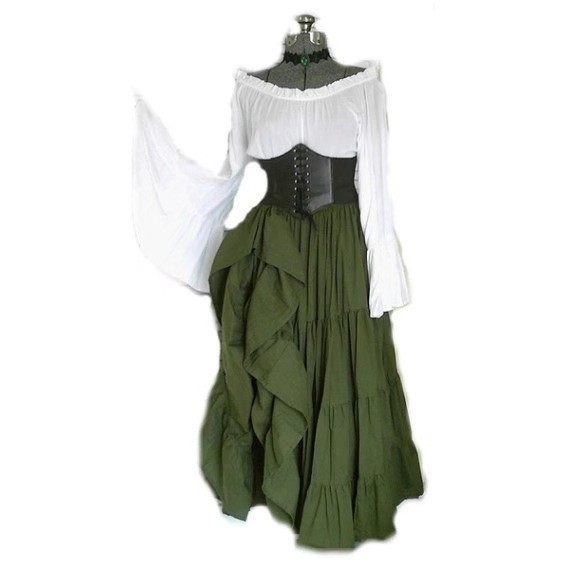 High Waist Long Sleeve Dress C - Costumes recension och pris