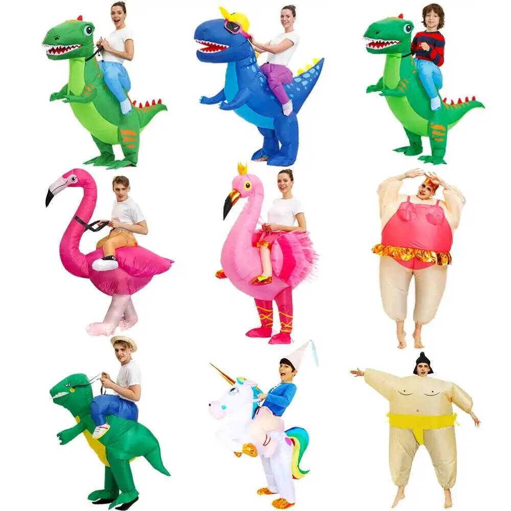 Party HOT Costumes Mascot Cost - Inflatable Dinosaur Costume Adult recension och pris