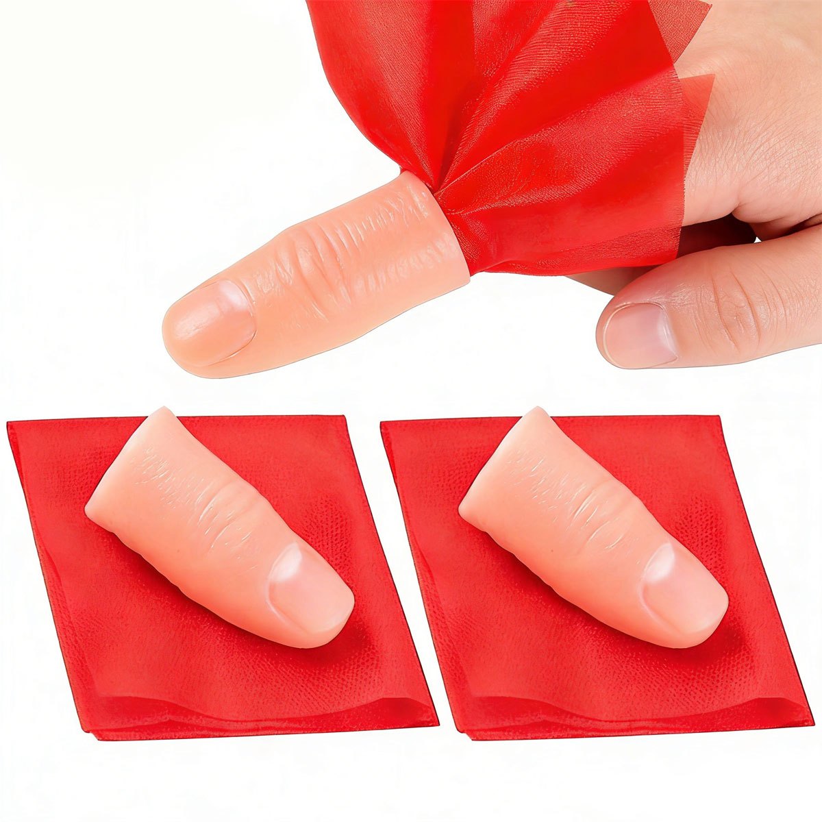 3set Scarf-Vanish Magic Thumb  - Thumb Tip Magic Trick Set recension och pris