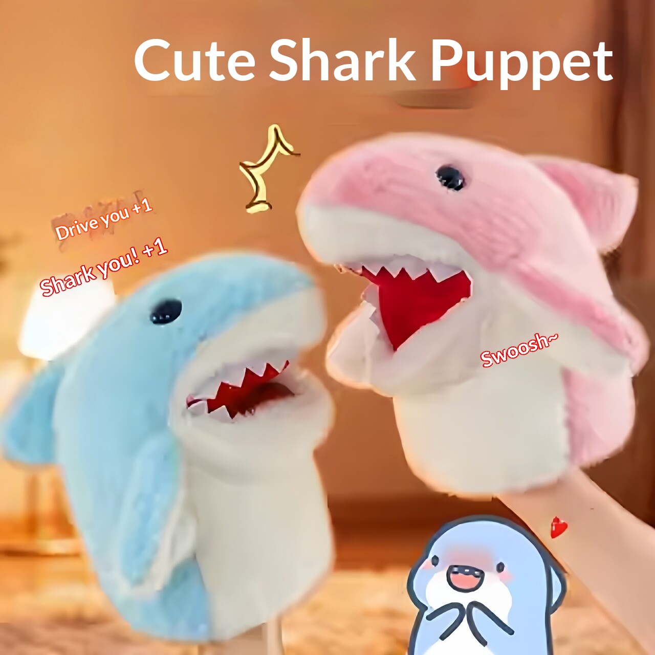 Shark Hand Puppet Plush Shark  - Prank Toys recension och pris