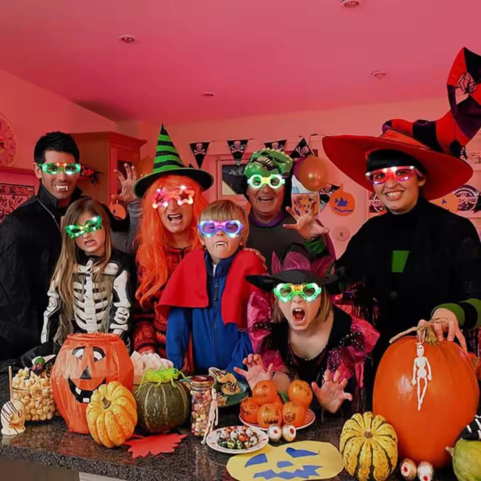 10/20/30/40/50 Pcs LED Light U - Glow In The Dark Party Glasses recension och pris