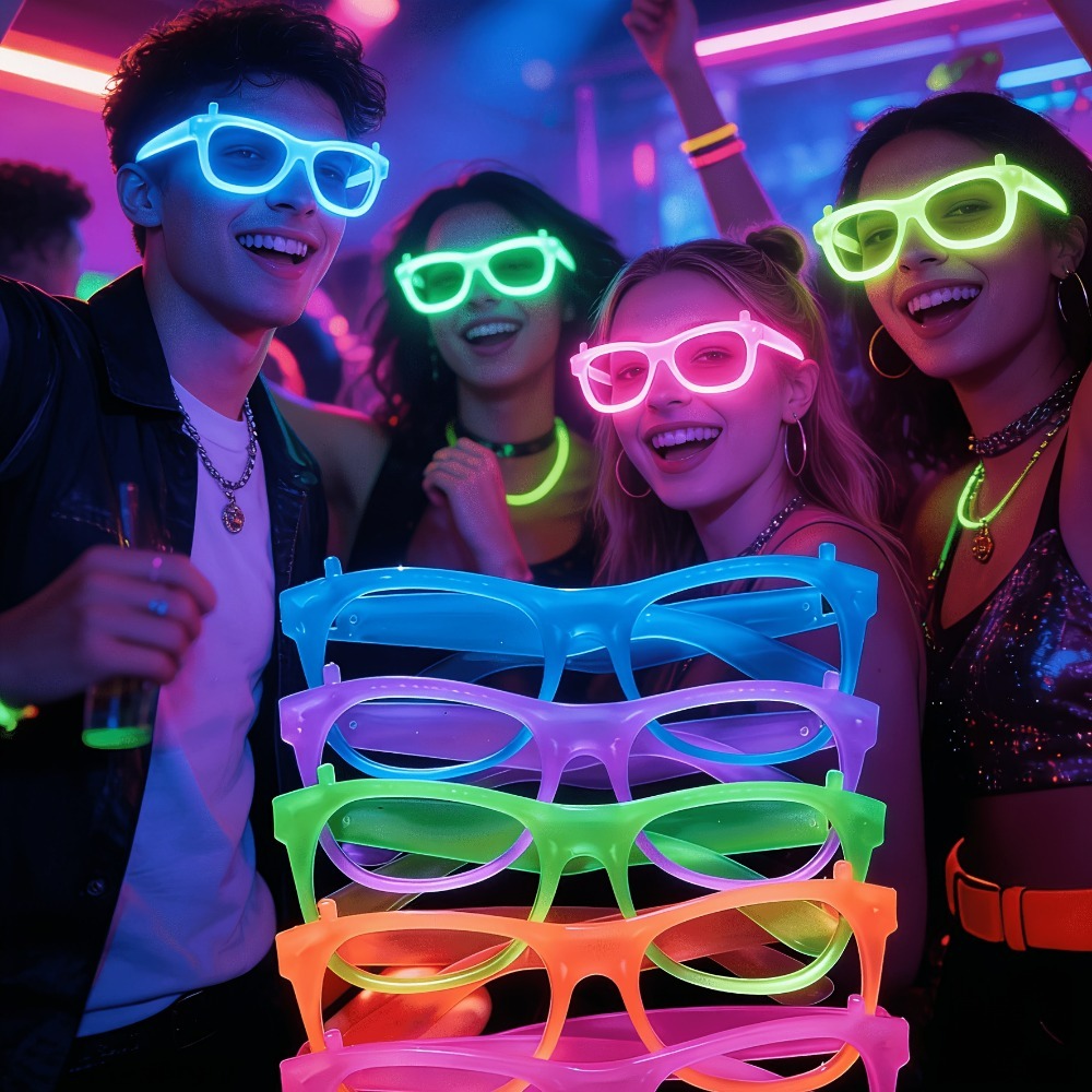 5/12pcs UV Glow in The Dark Gl - Glow In The Dark Party Glasses recension och pris