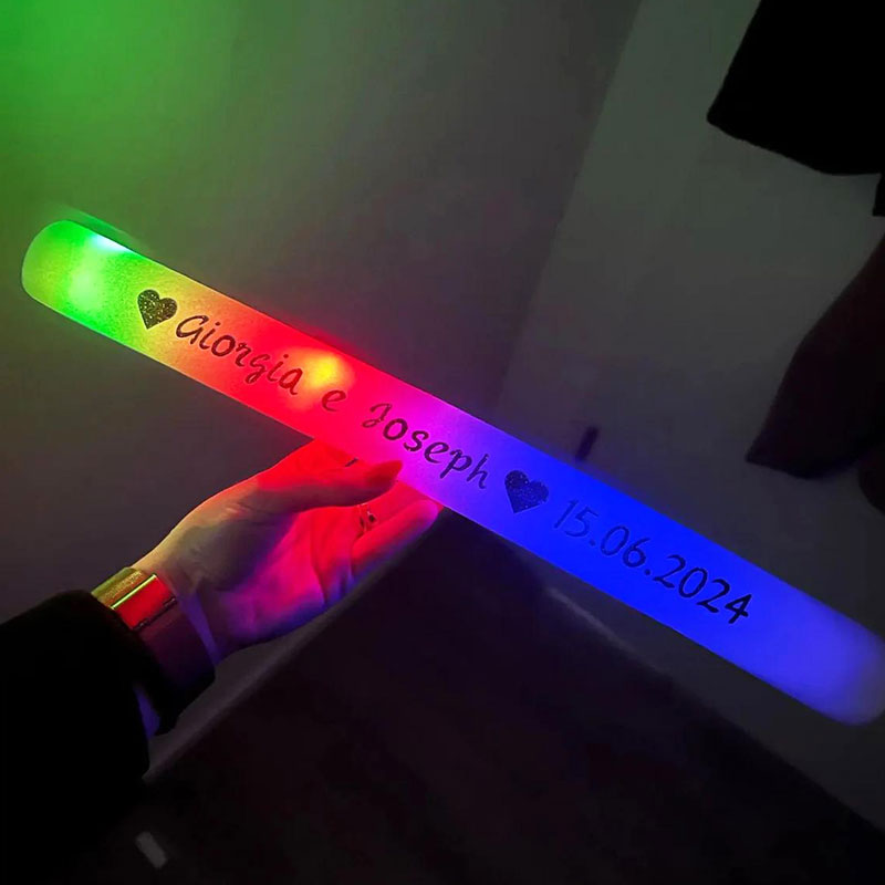 30 LED luminous foam sticks pe - Flashing Led Foam Sticks Party recension och pris