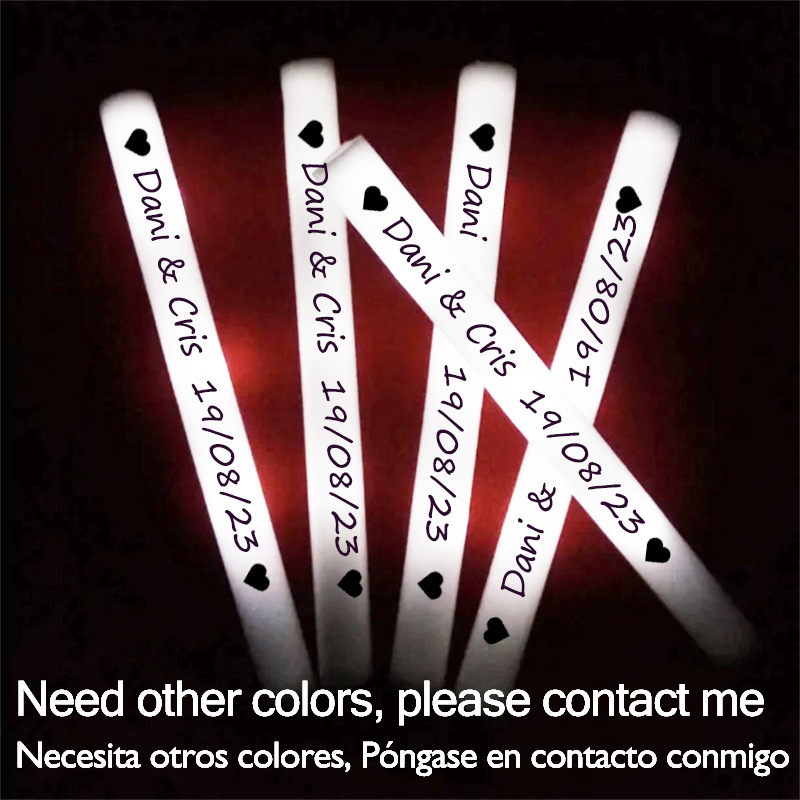 60/100/500Pcs LED Glow Sticks  - Flashing Led Foam Sticks Party recension och pris