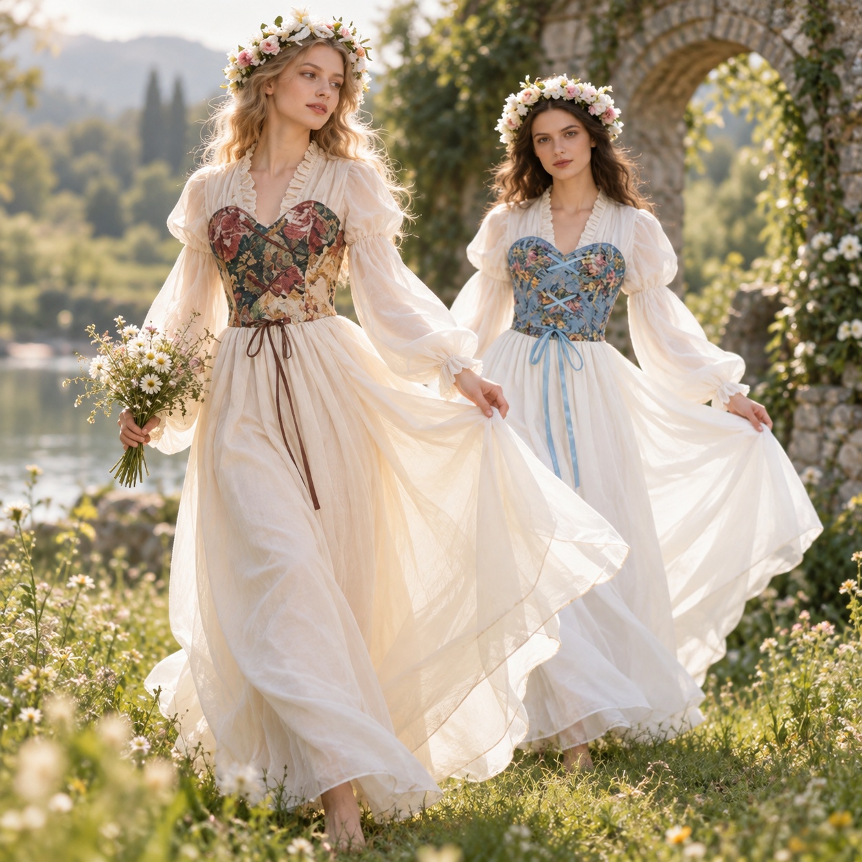 Renaissance Style Corset Waist - Medieval Renaissance Dress Women recension och pris