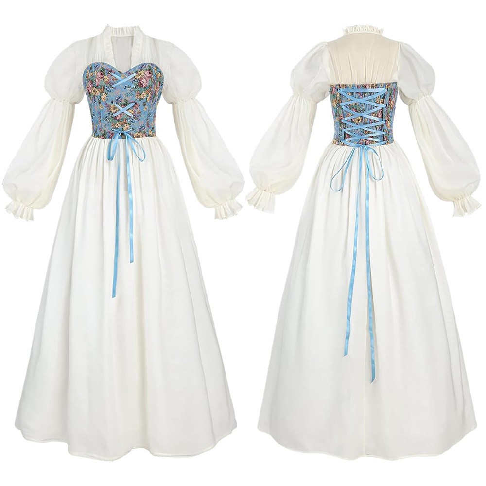 Renaissance Style Corset Waist - Medieval Renaissance Dress Women recension och pris