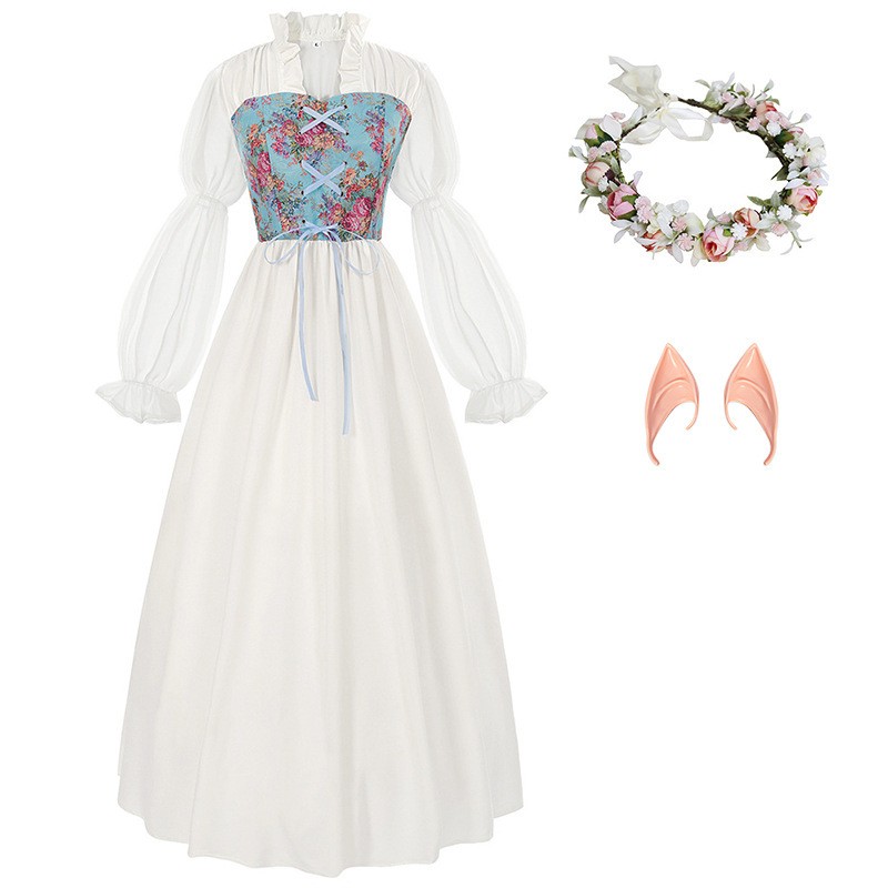 Renaissance Style Corset Waist - Medieval Renaissance Dress Women recension och pris