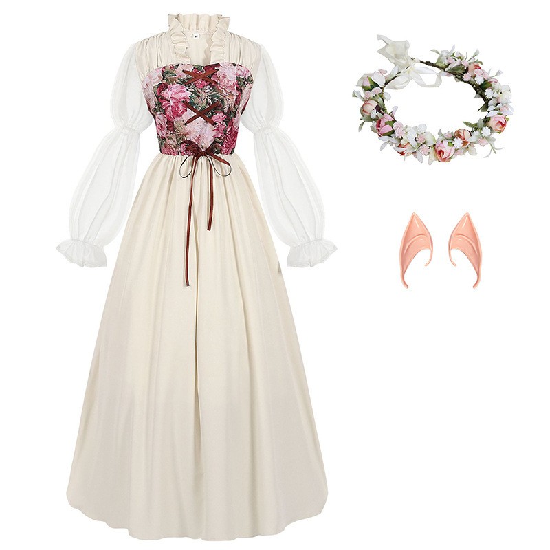 Renaissance Style Corset Waist - Medieval Renaissance Dress Women recension och pris