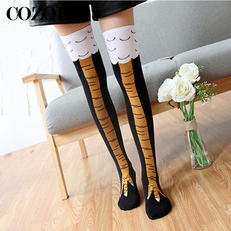 High Quality Womens Crazy Funn - Funny Chicken Leg Socks recension och pris
