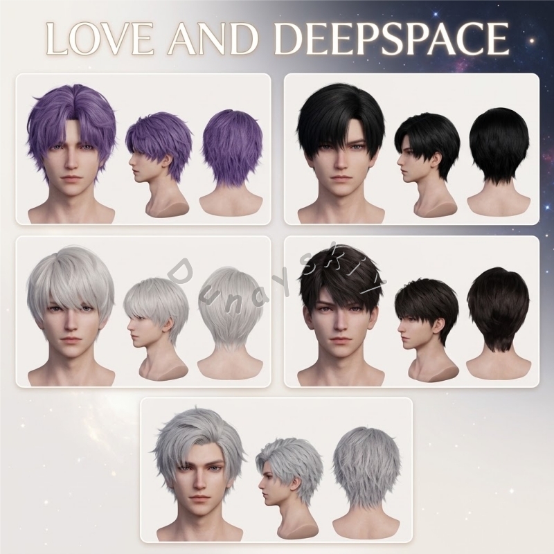 Love And Deepspace Cos Wig ​​X - Anime Cosplay Wig Heat Resistant recension och pris