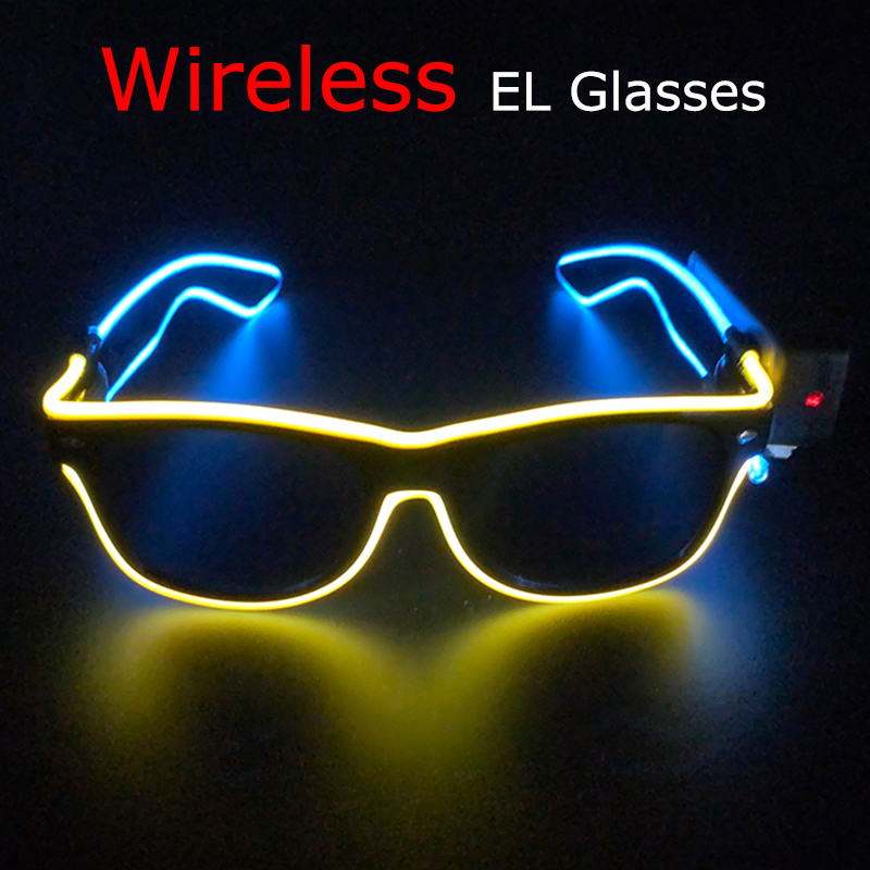 Wireless Cool LED Sunglasses f - Glow In The Dark Party Glasses recension och pris