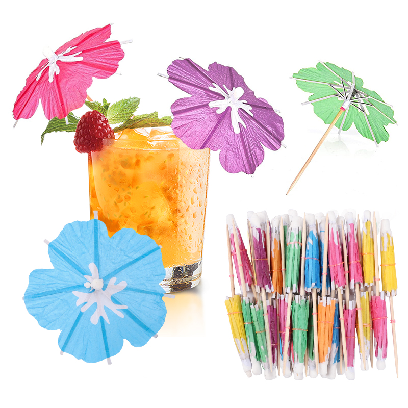 30/50pcs Umbrella Cocktail Pic - Glow In The Dark Party Glasses recension och pris